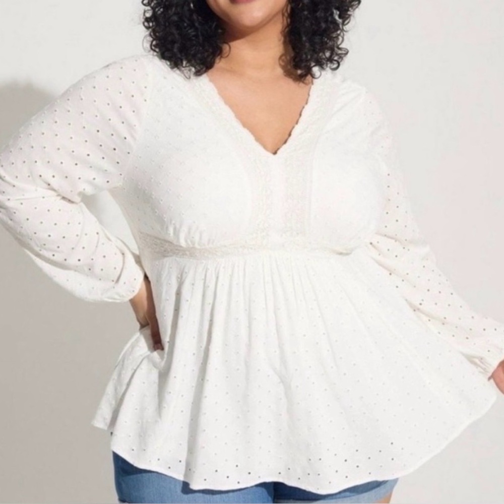 White Eyelet Blouse